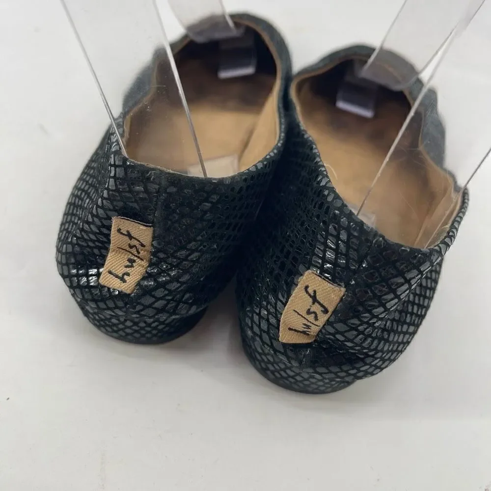 FSNY French Sole NY Zappa low wedge shoe ballet flats shoes made in Italy 6.5
